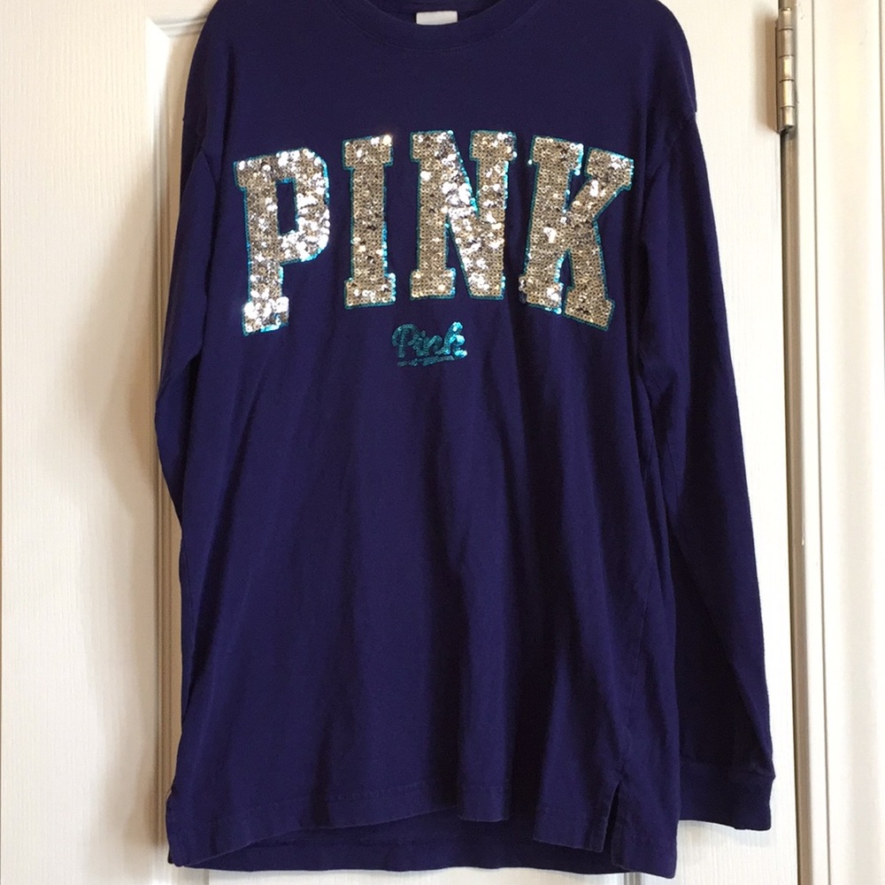Long sleeved XS PINK Victoria’s Secret tee